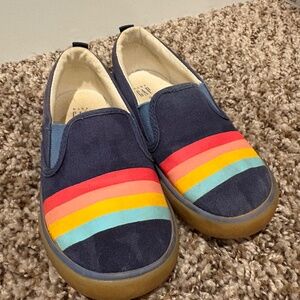 BabyGap Toddler Navy Slip On Shoes with vacation accents, size 9